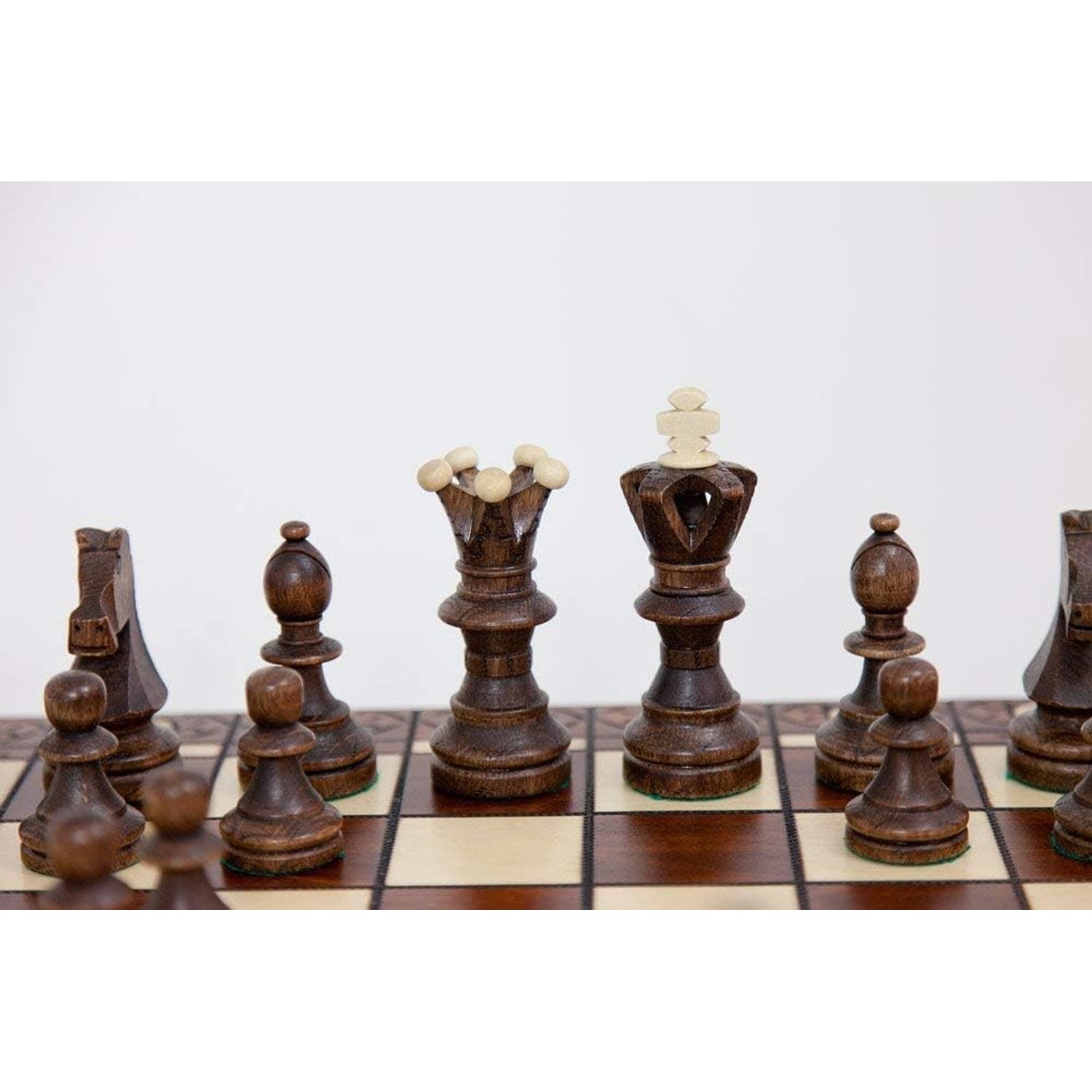 Handmade Wooden Chess Set with 21 inch Folding Board: image 3