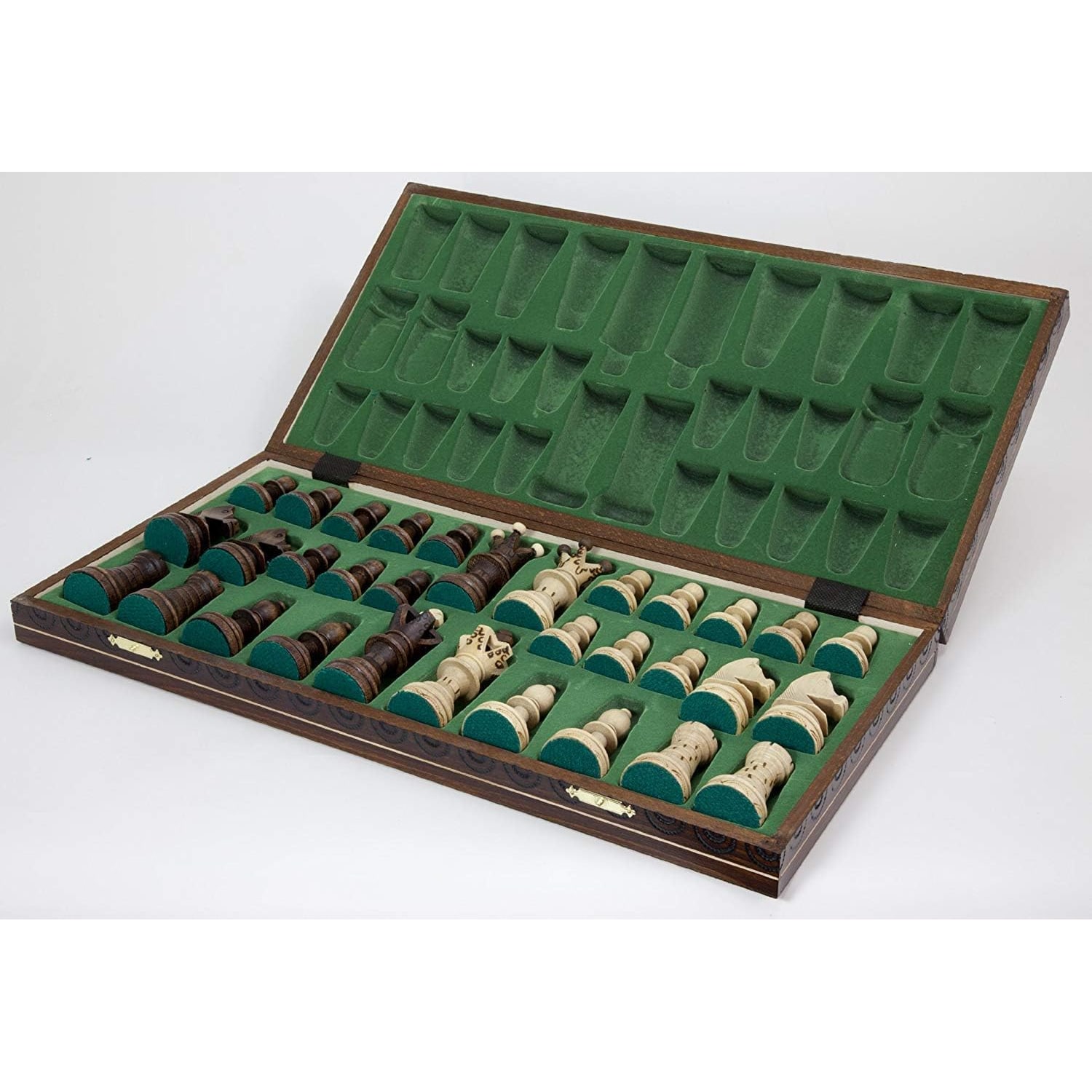 Handmade Wooden Chess Set with 21 inch Folding Board: image 4