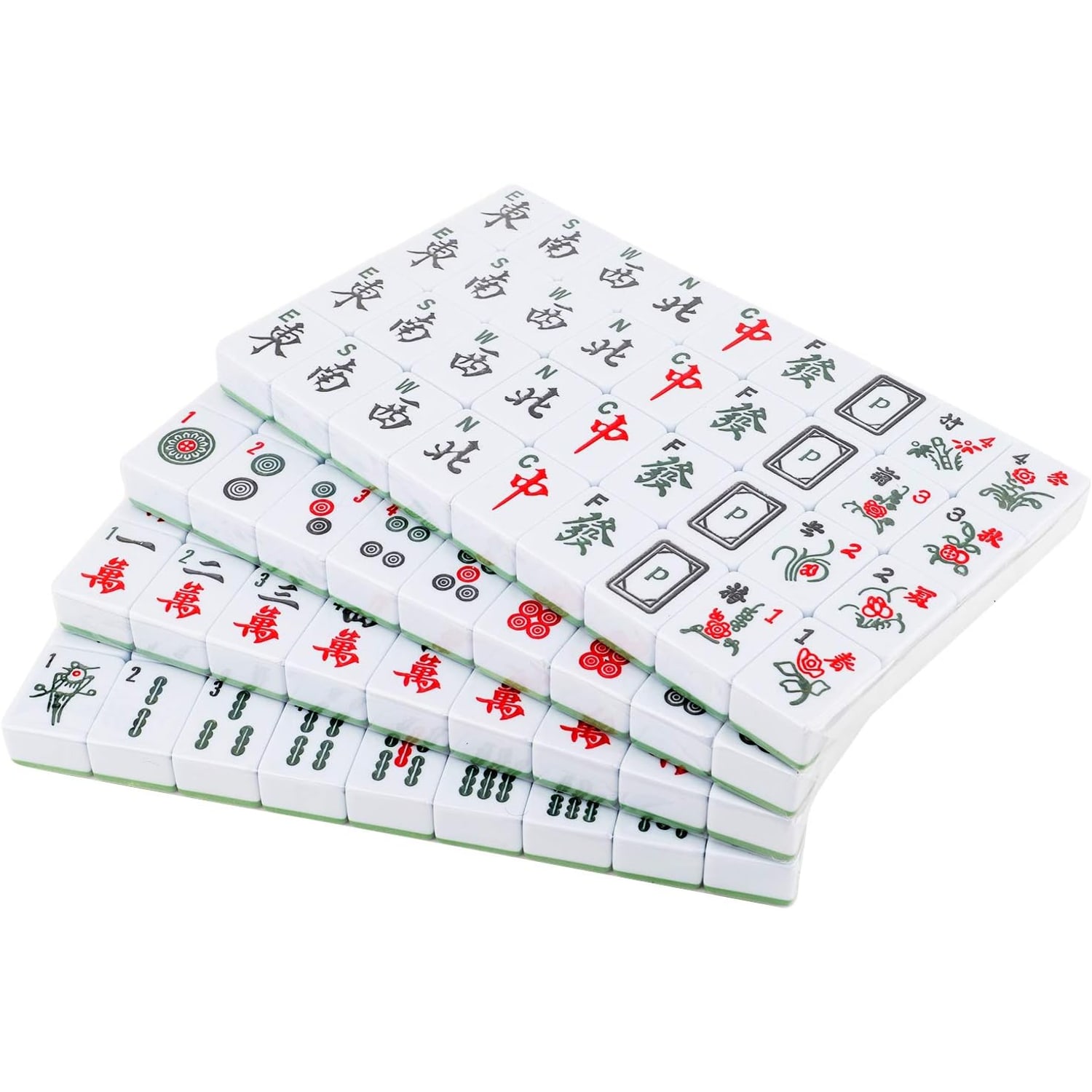 Mahjong Set with English Characters, 144 Resin Tiles: image 2