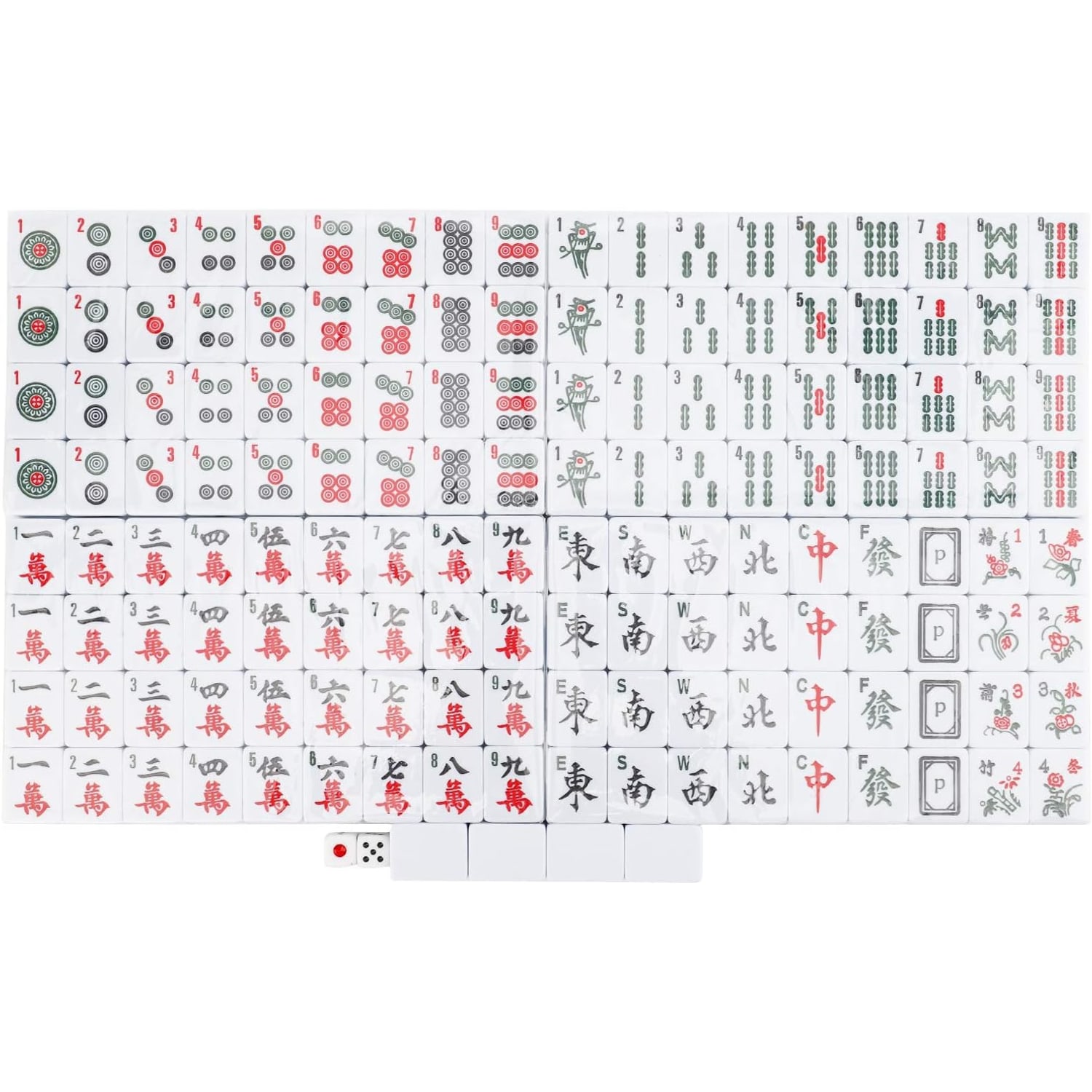 Mahjong Set with English Characters, 144 Resin Tiles: image 6