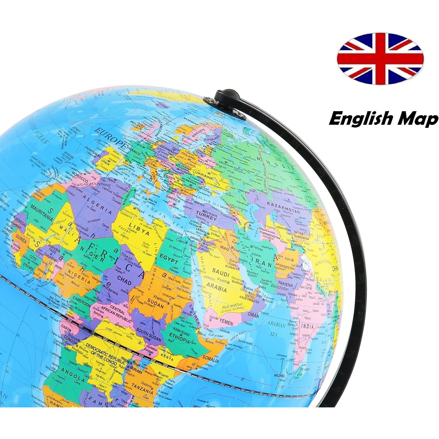 Large Educational World Globe 30cm