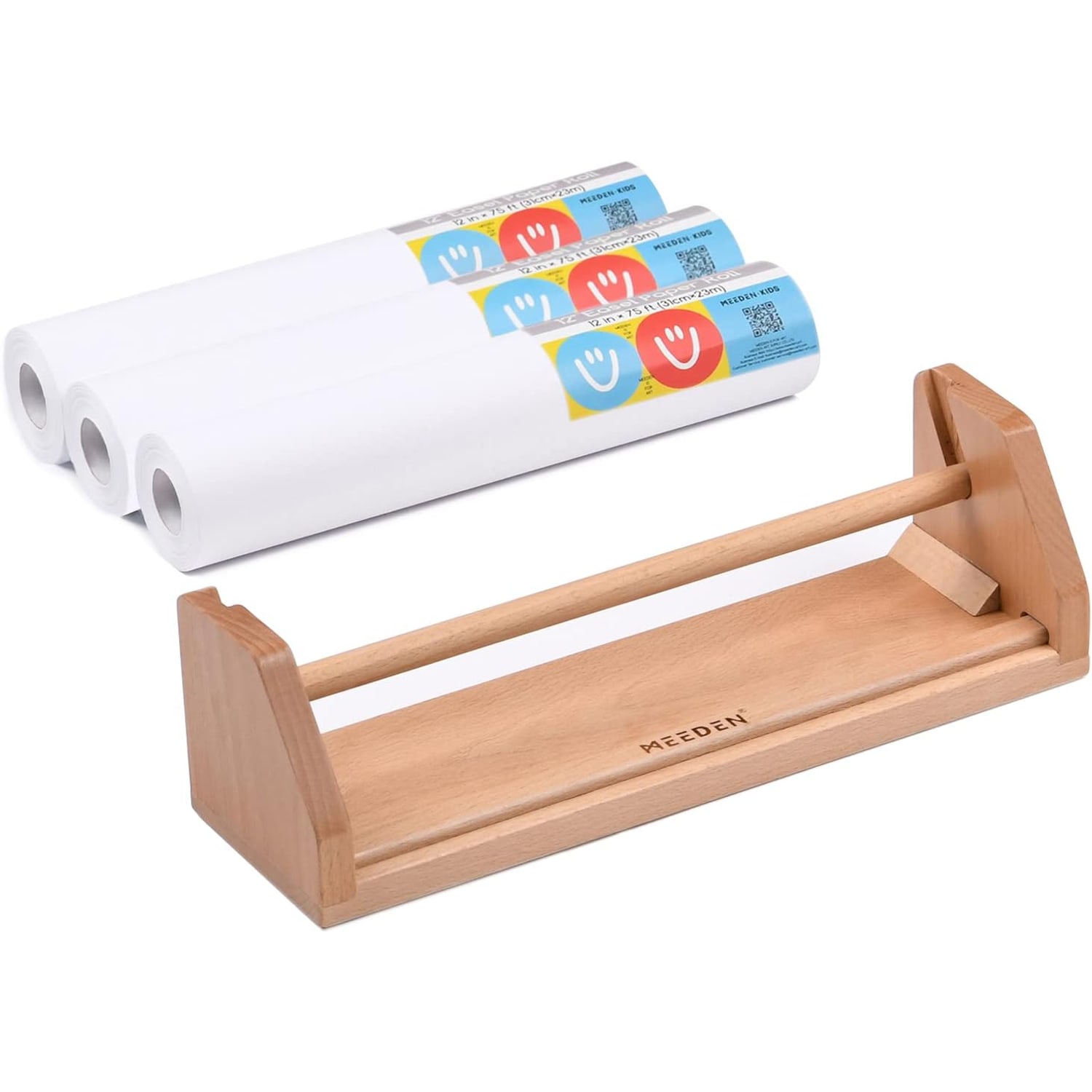 Wooden Paper Roll Easel for Kids