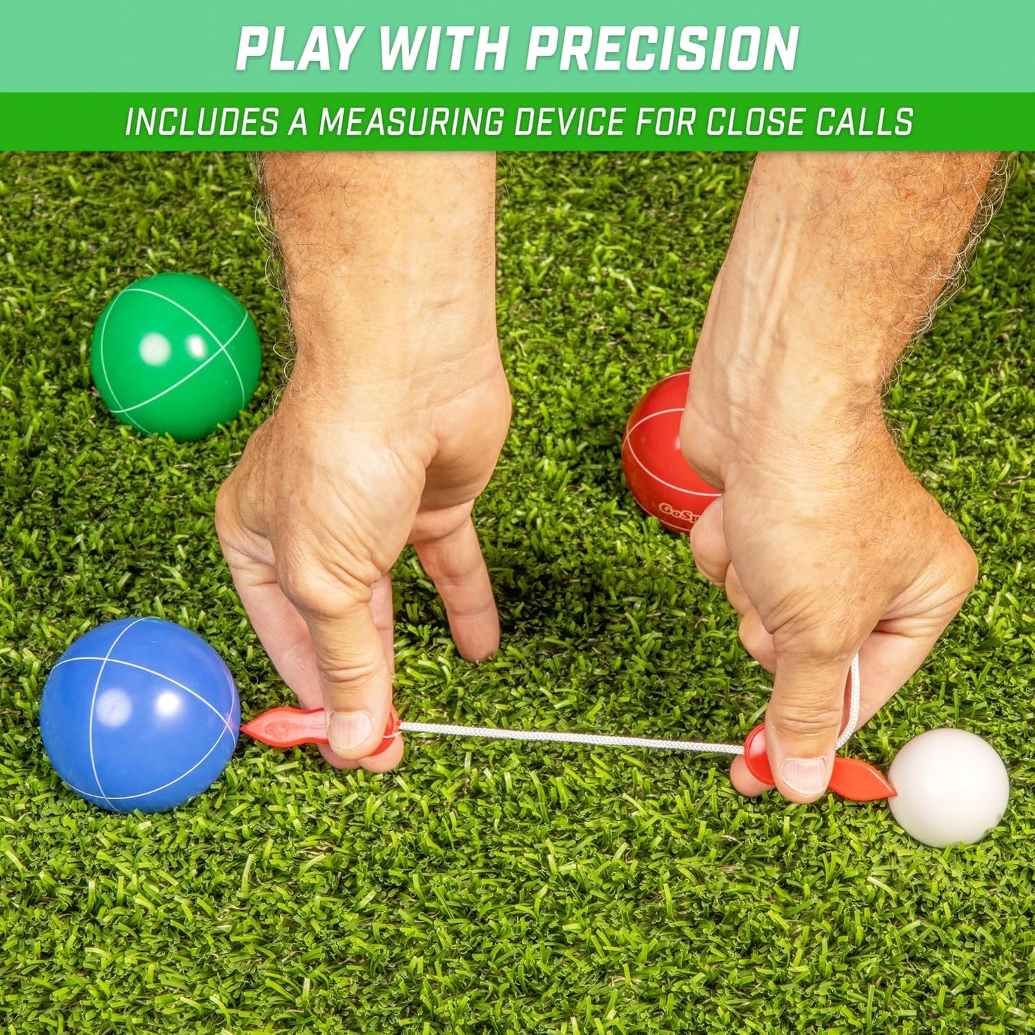 Mini Travel Bocce Set with 8 Balls, Pallino and Tote Bag: image 4