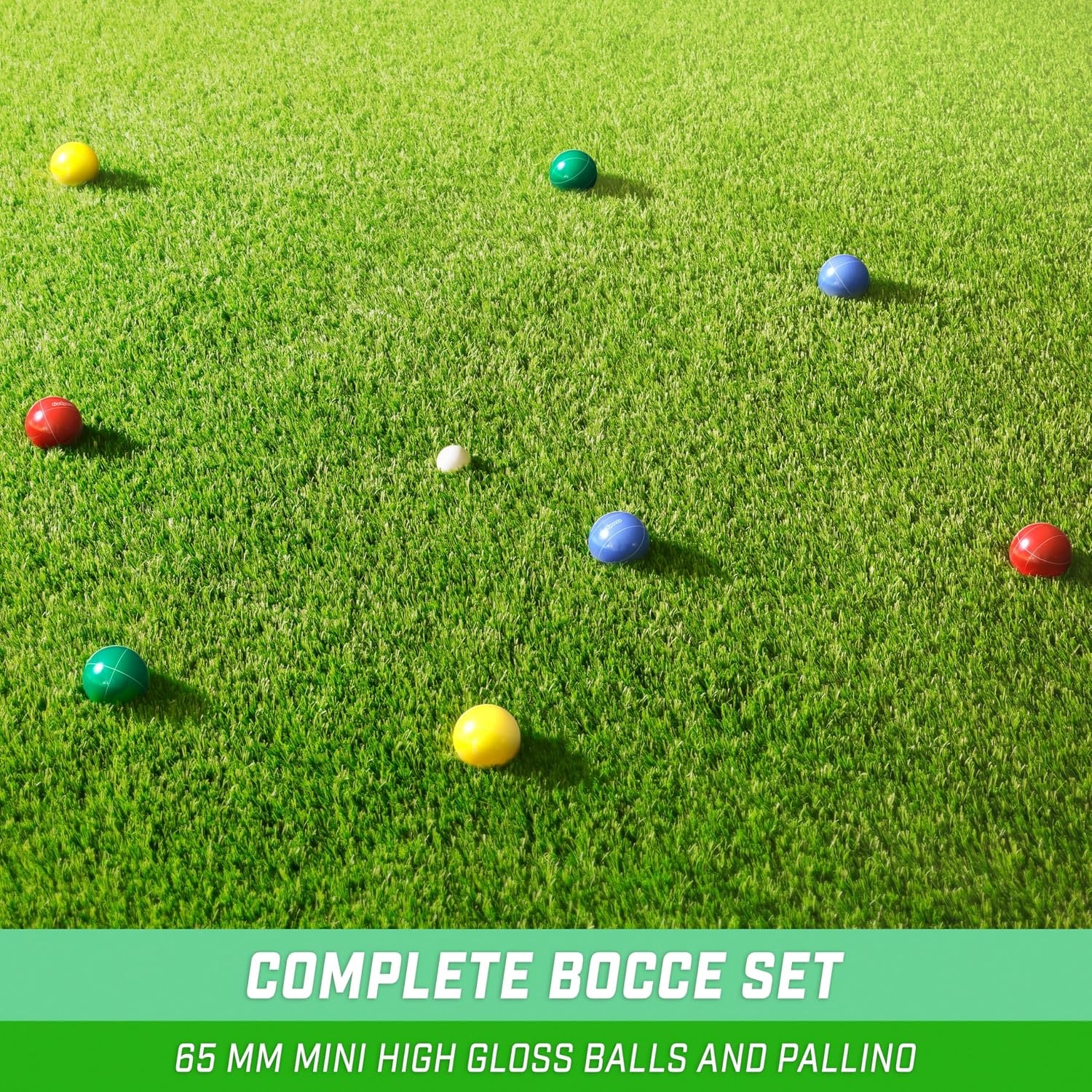 Mini Travel Bocce Set with 8 Balls, Pallino and Tote Bag: image 6