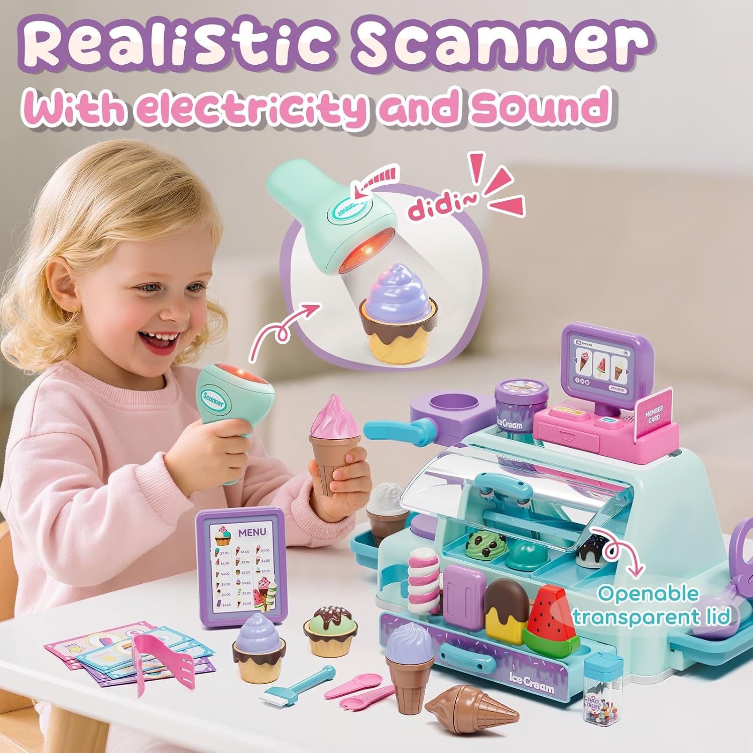 Ice Cream Counter Playset