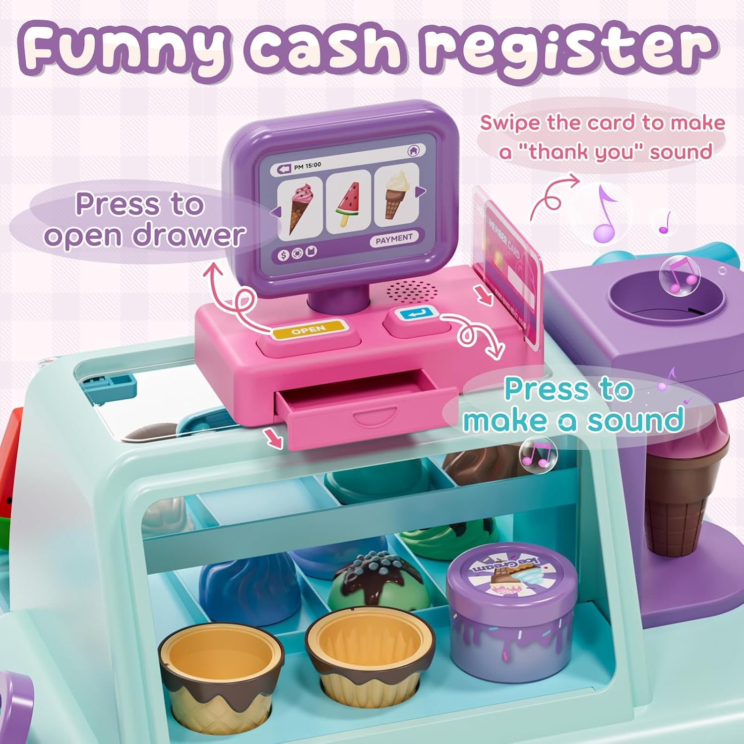 Ice Cream Counter Playset