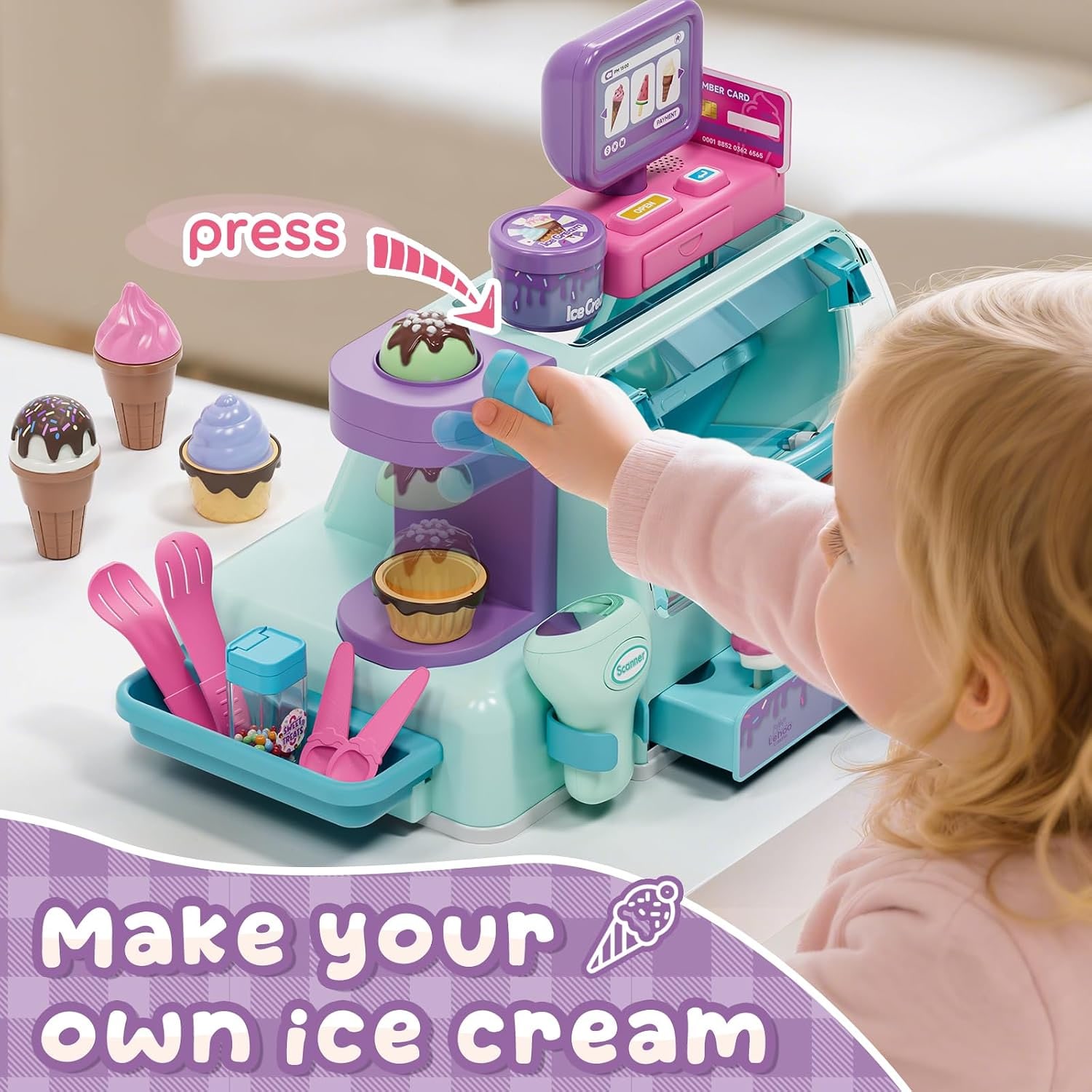 Ice Cream Counter Playset