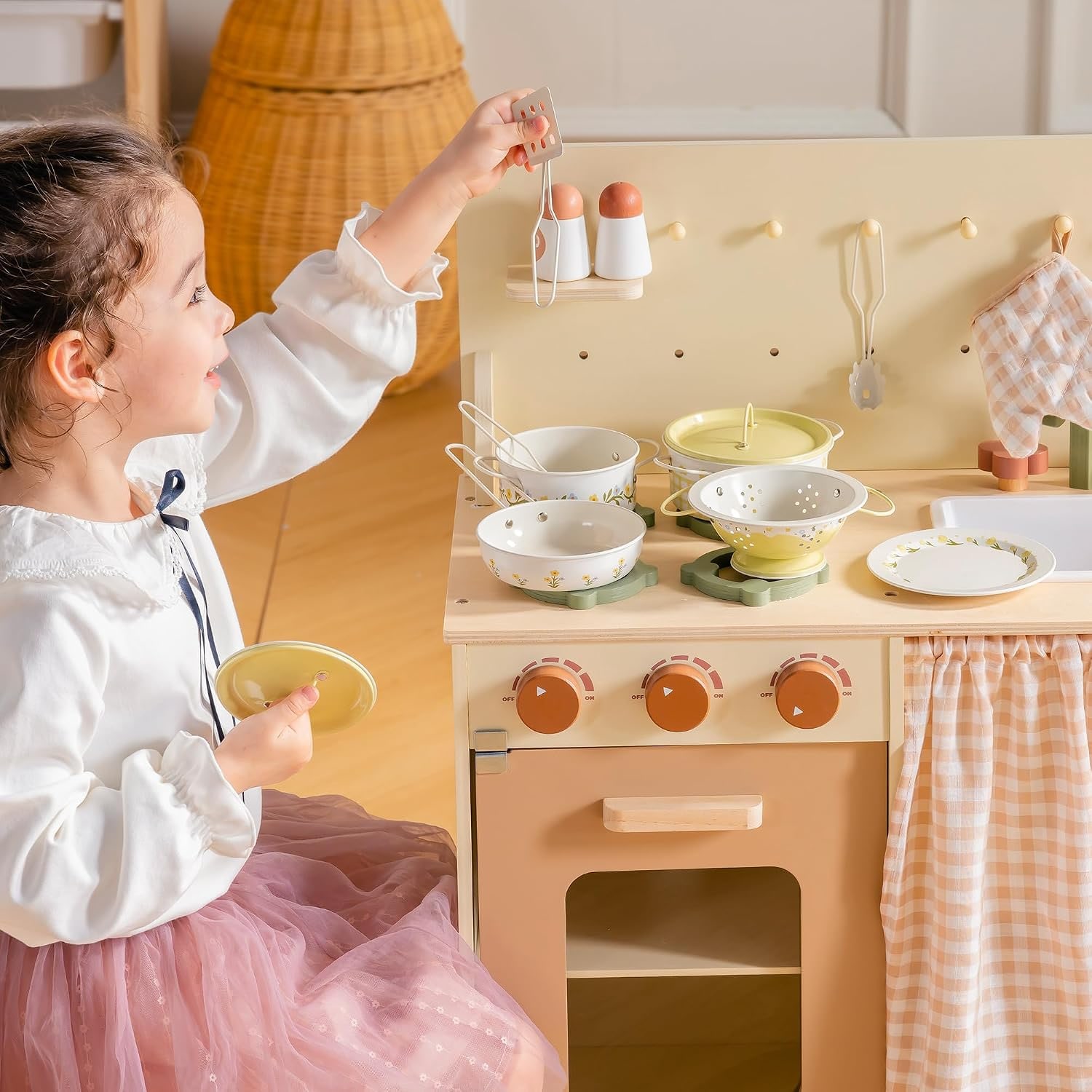 Kids Pots and Pans Playset (9 Pieces with Storage Bag): image 5