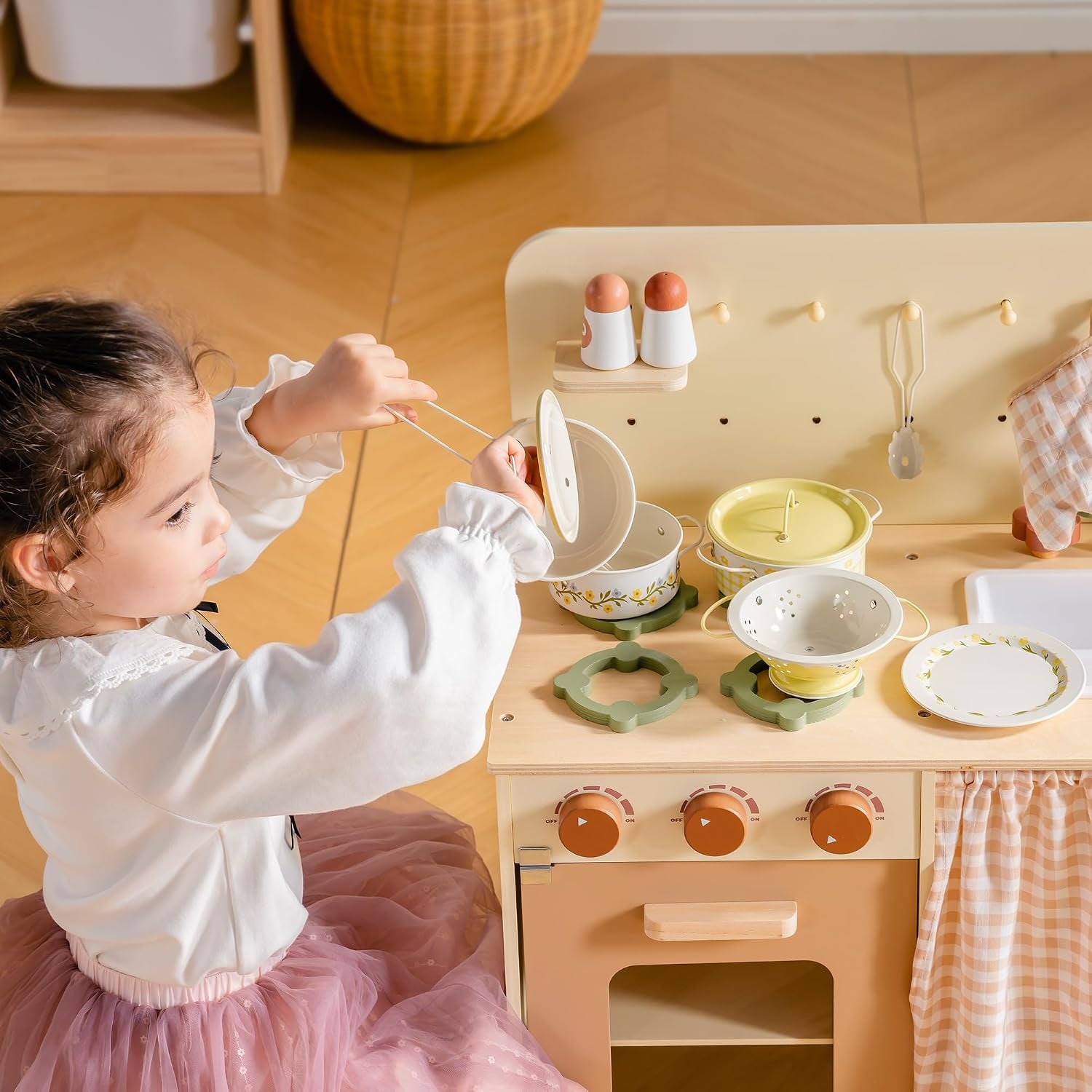 Kids Pots and Pans Playset (9 Pieces with Storage Bag): image 6