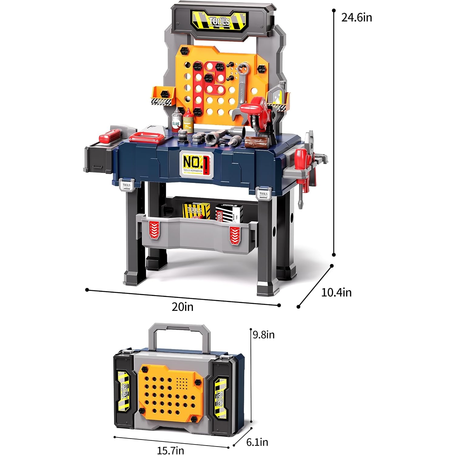 Kids Tool Bench with Drill and Saw: image 4