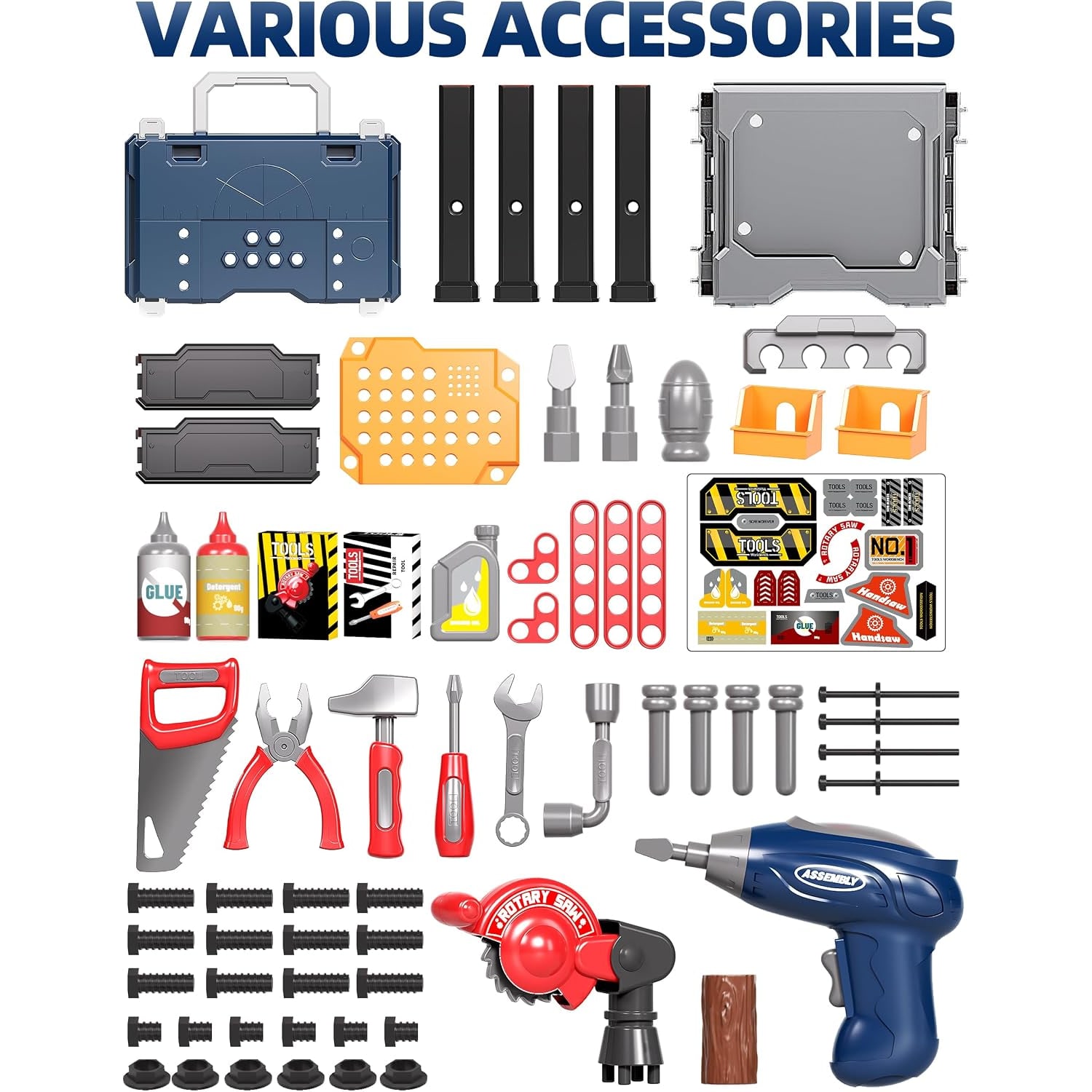 Kids Tool Bench with Drill and Saw: image 5