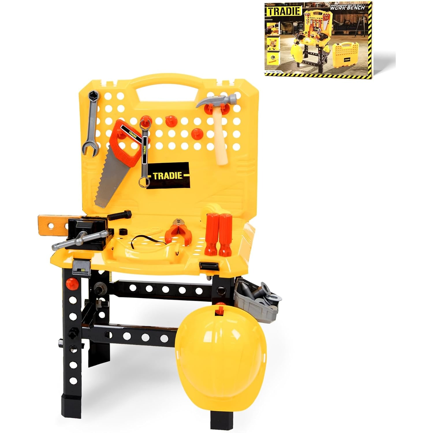 Kids Workbench and Tool Station (100-Piece Construction Set)