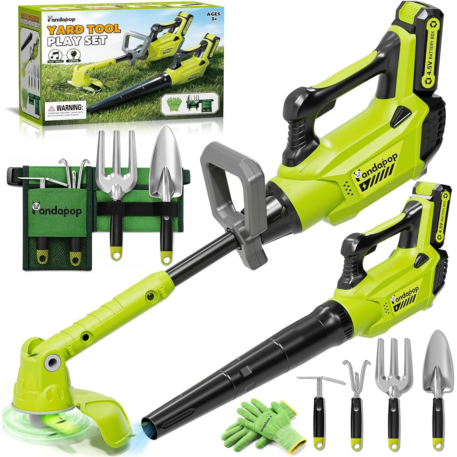 Toy Whipper Snipper and Leaf Blower Garden Play Set
