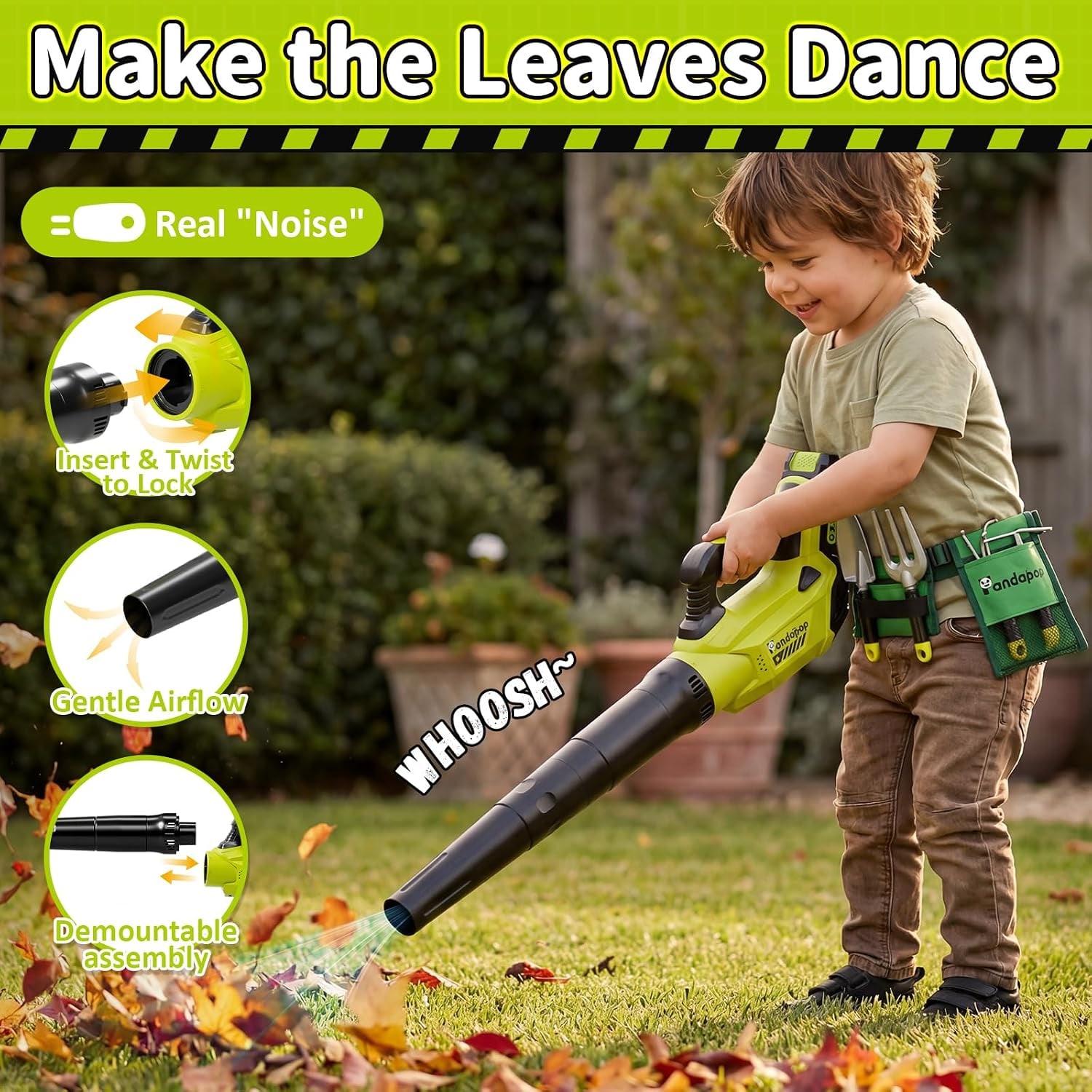 Toy Whipper Snipper and Leaf Blower Garden Play Set