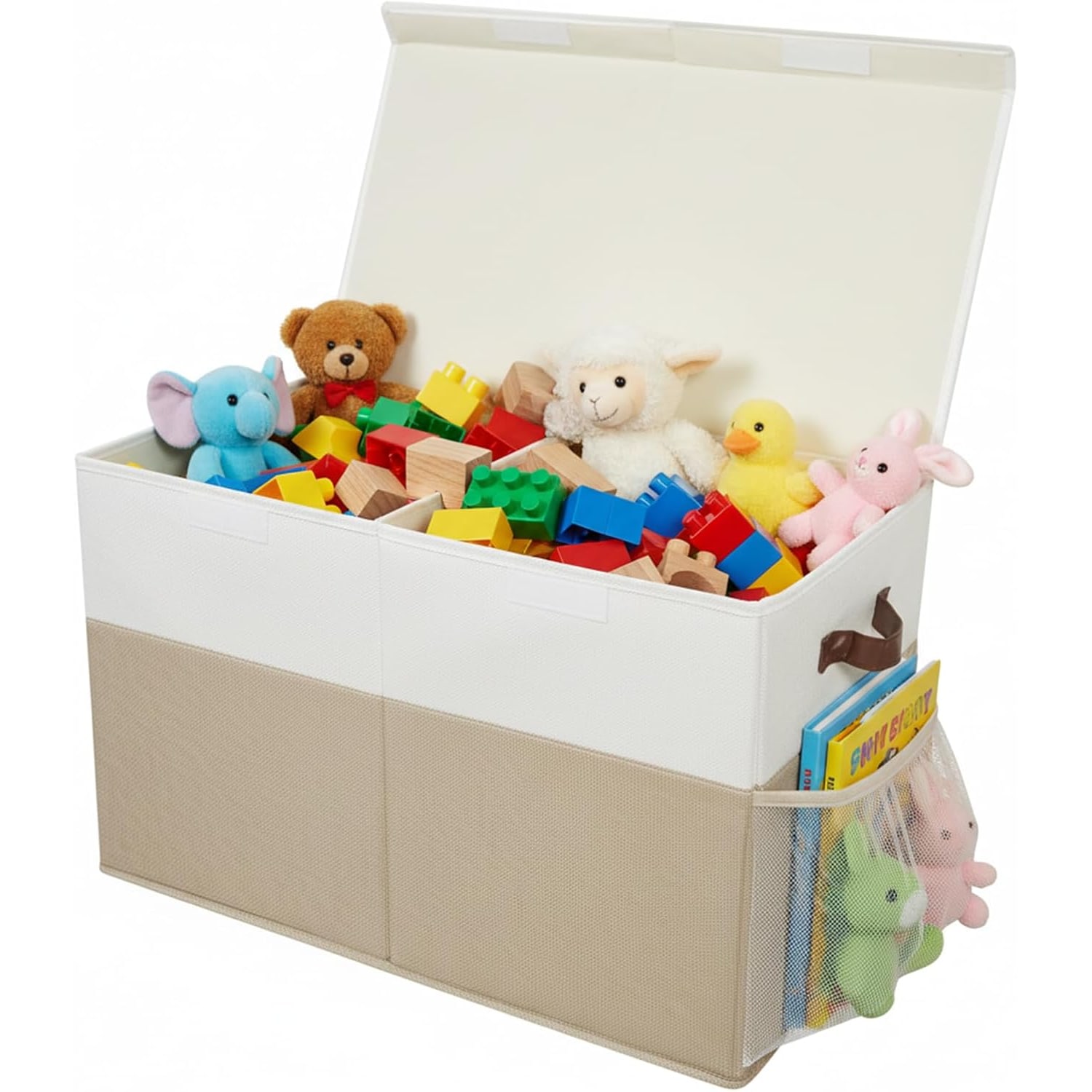 Collapsible Storage Box with Lid and Divider
