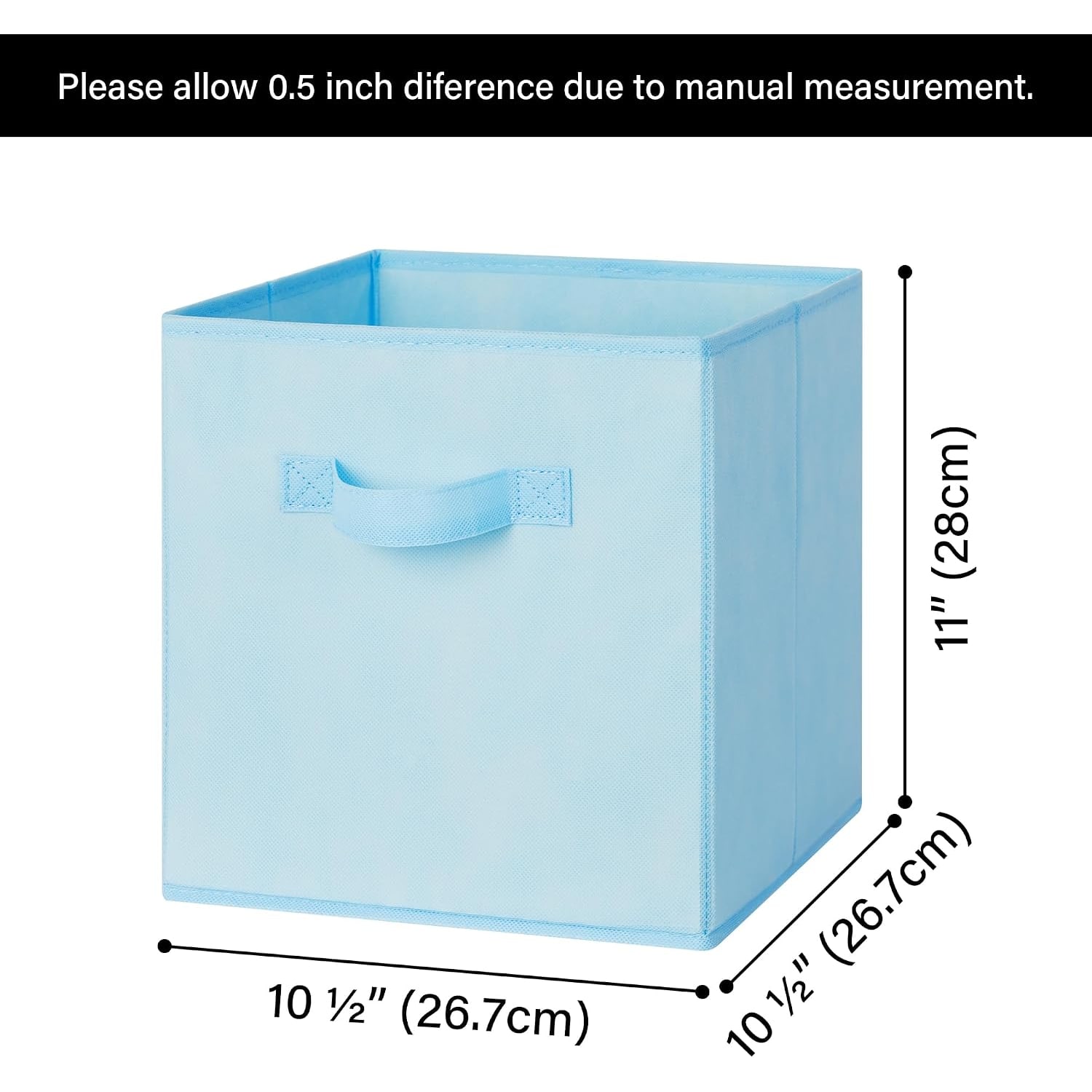 Colourful Cube Storage Bins (6 Pack)