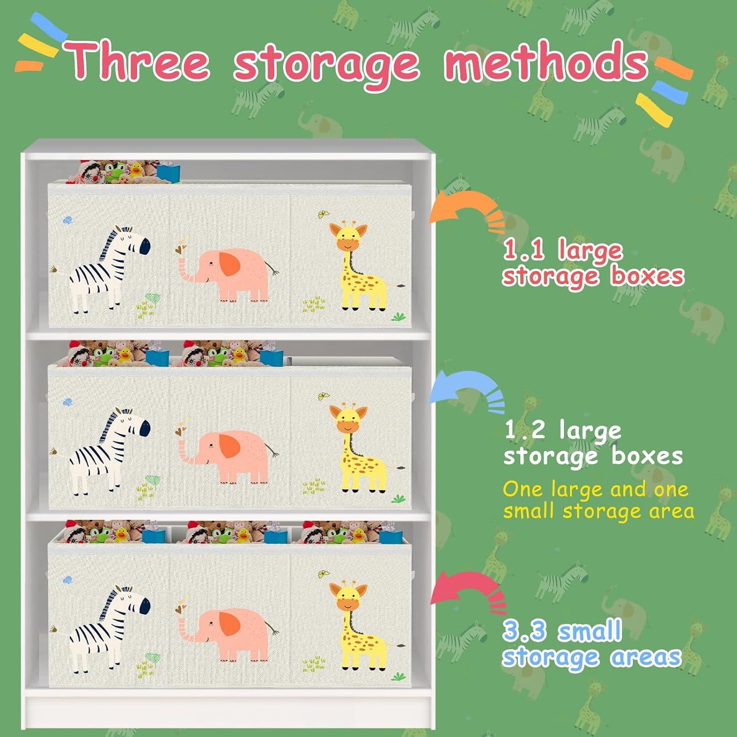 Extra Large Collapsible Toy Chest (2 Pack, 130L): image 7