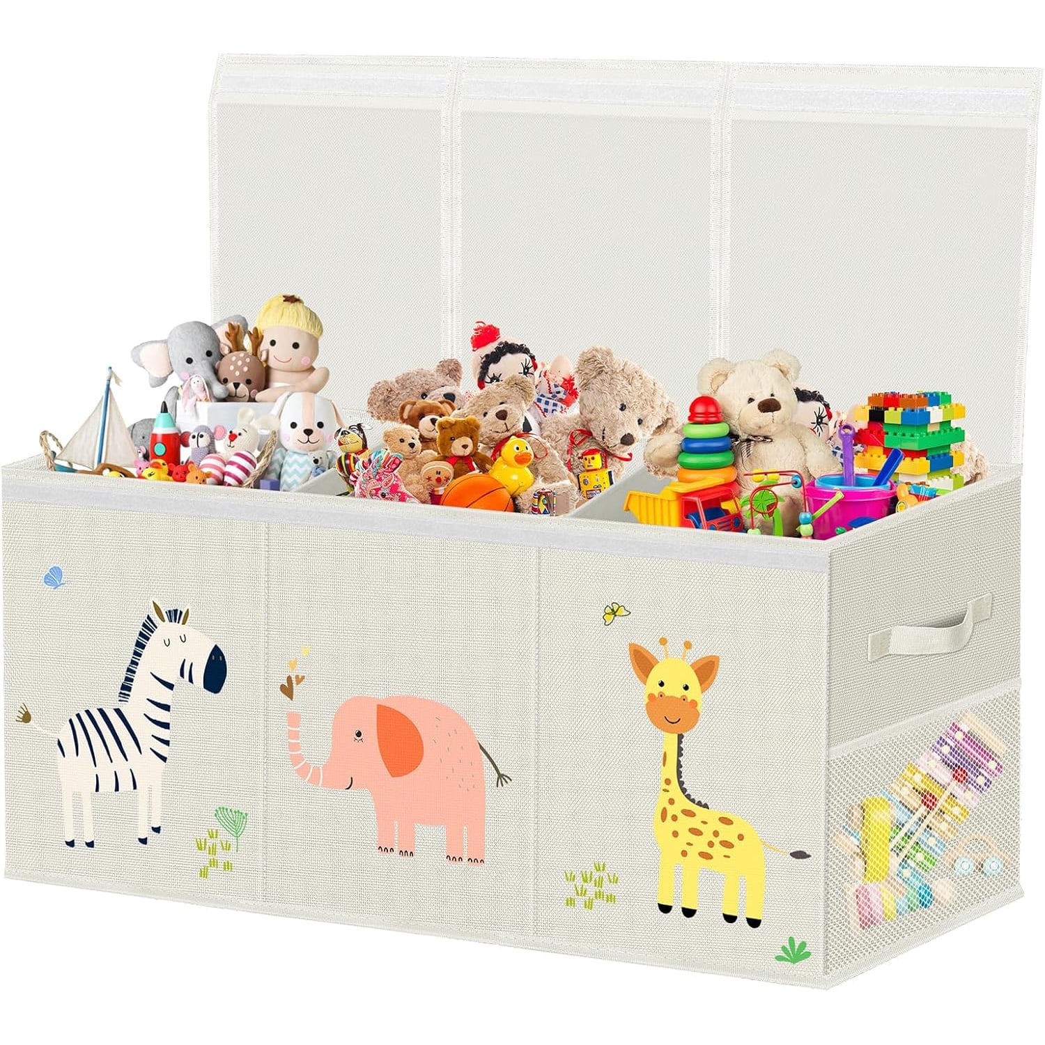 Extra Large Collapsible Toy Chest (2 Pack, 130L)