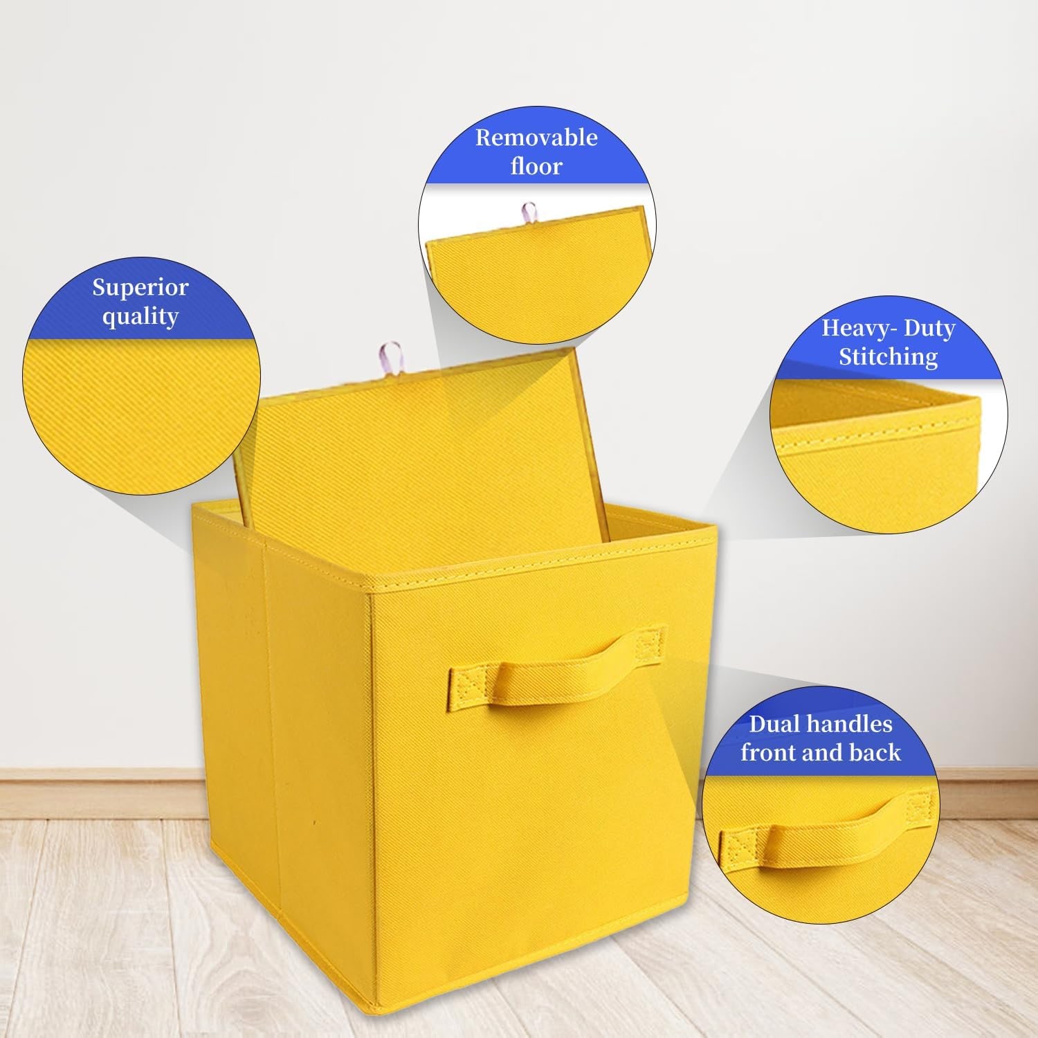 Foldable Cube Storage Boxes 6 Pack